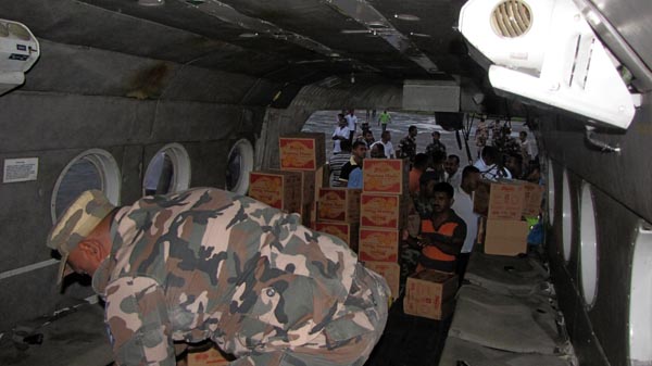 46 Rescued by SLAF Choppers from Batti Floods