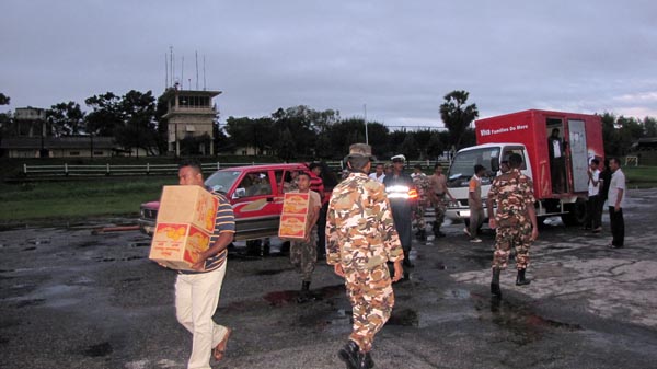 46 Rescued by SLAF Choppers from Batti Floods