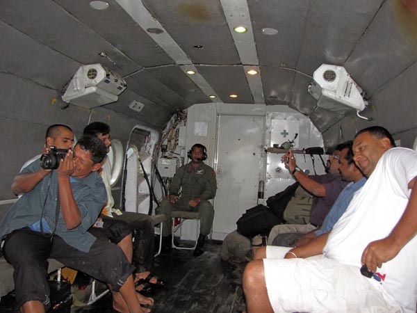 46 Rescued by SLAF Choppers from Batti Floods
