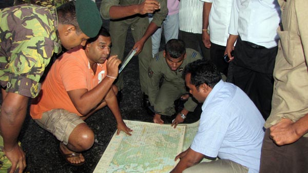 46 Rescued by SLAF Choppers from Batti Floods