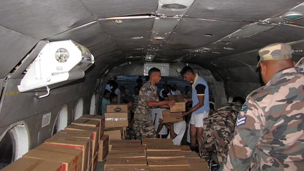 46 Rescued by SLAF Choppers from Batti Floods