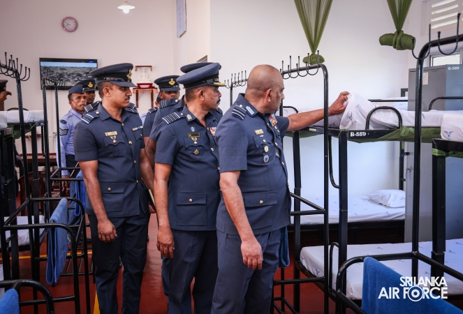 ANNUAL COMMANDER'S INSPECTION AT SLAF STATION BATTICALOA