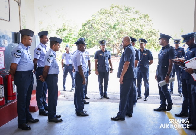 ANNUAL COMMANDER'S INSPECTION AT SLAF STATION BATTICALOA