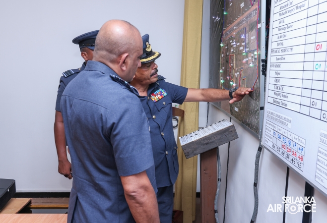 ANNUAL COMMANDER'S INSPECTION AT SLAF STATION BATTICALOA