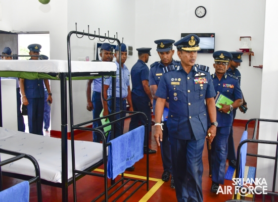 COMMANDER’S INSPECTION AT SLAF STATION BATTICALOA