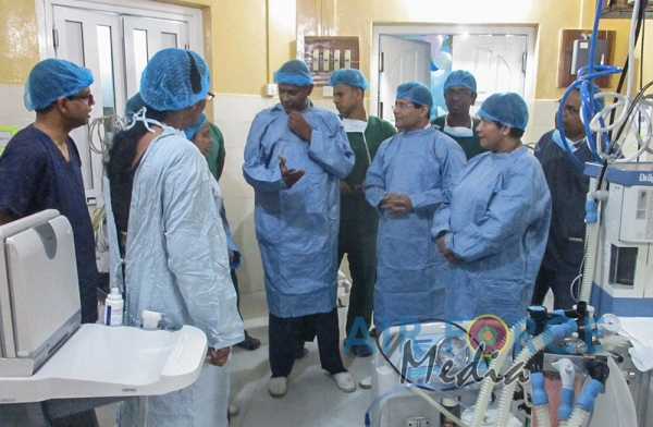 Casualty Operating Theater at the Batticaloa Teaching Hospital renovated by SLAF Station Batticaloa
