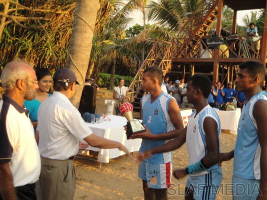 SLAF Men's Handball Team Champ's at Rotary Beach Handball Festival