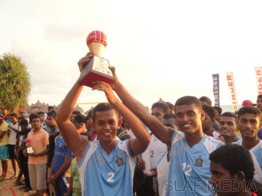 SLAF Men's Handball Team Champ's at Rotary Beach Handball Festival