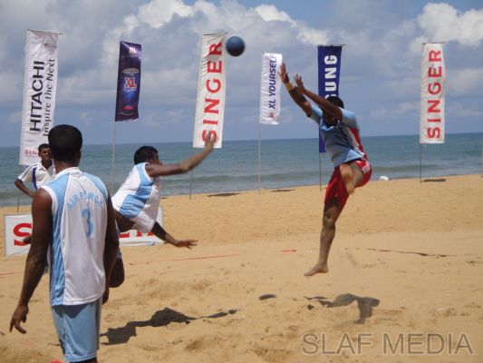 SLAF Men's Handball Team Champ's at Rotary Beach Handball Festival
