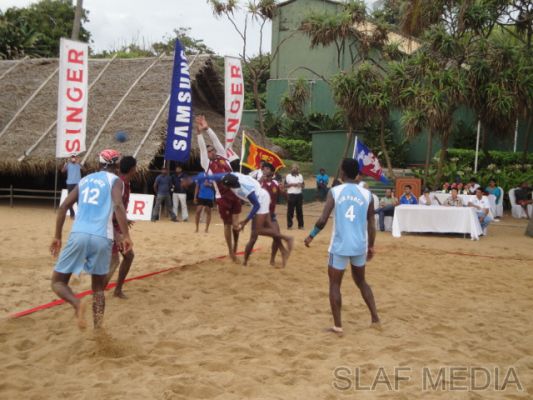 SLAF Men's Handball Team Champ's at Rotary Beach Handball Festival
