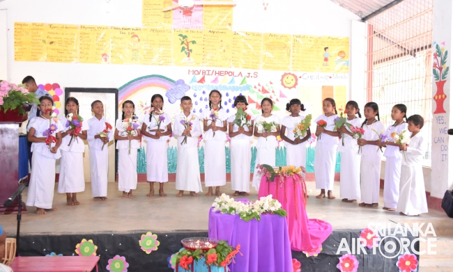 SLAF SEVA VANITHA UNIT DONATES SPORTS AND EDUCATIONAL ESSENTIALS TO 'HEPOLA PRIMARY SCHOOL AT BIBILE