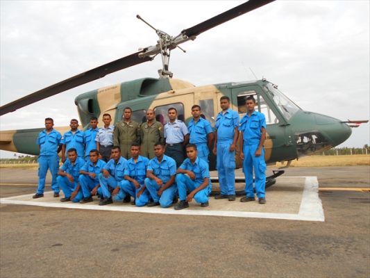 SLAF Bell 212 Helicopter Reaches 10,000 Flying Hours