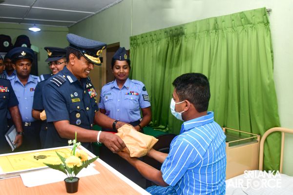 COMMANDER'S INSPECTION AT SLAF STATION BANDARANAIKE INTERNATIONAL AIRPORT KATUNAYAKE