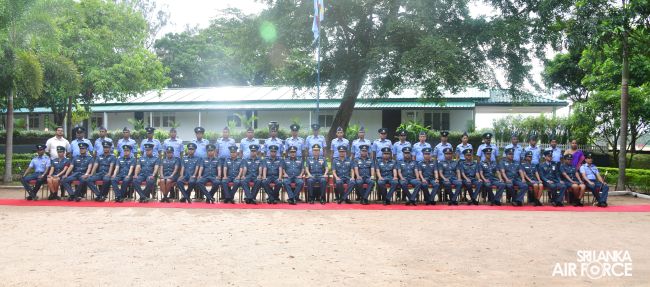 COMMANDER'S INSPECTION AT SLAF STATION BANDARANAIKE INTERNATIONAL AIRPORT KATUNAYAKE