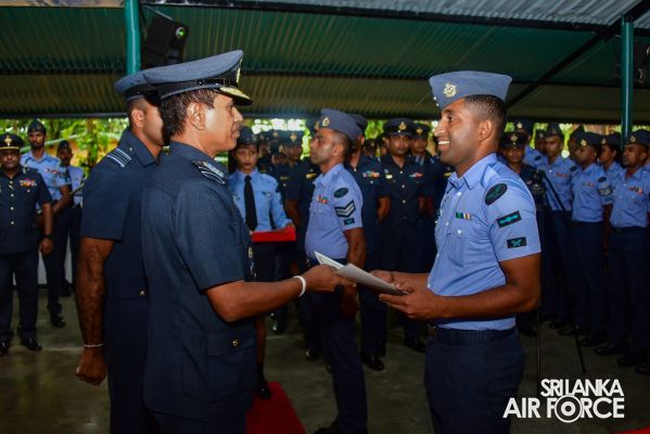 COMMANDER'S INSPECTION AT SLAF STATION BANDARANAIKE INTERNATIONAL AIRPORT KATUNAYAKE