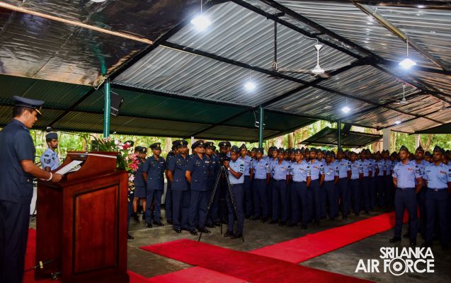 COMMANDER'S INSPECTION AT SLAF STATION BANDARANAIKE INTERNATIONAL AIRPORT KATUNAYAKE