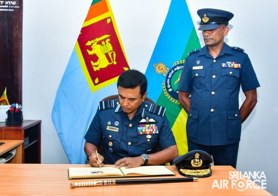 COMMANDER'S INSPECTION AT SLAF STATION BANDARANAIKE INTERNATIONAL AIRPORT KATUNAYAKE