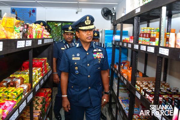 COMMANDER'S INSPECTION AT SLAF STATION BANDARANAIKE INTERNATIONAL AIRPORT KATUNAYAKE