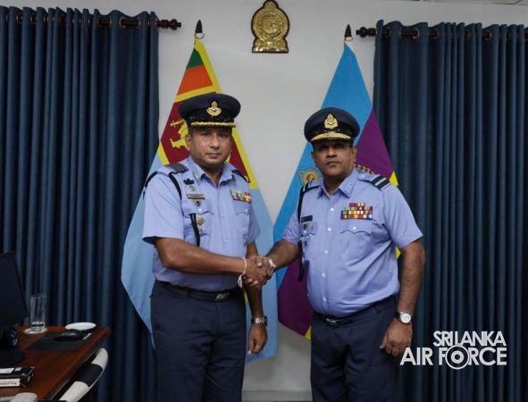 CHANGE OF COMMAND AT SLAF STATION BANDARANAIKE INTERNATIONAL AIRPORT