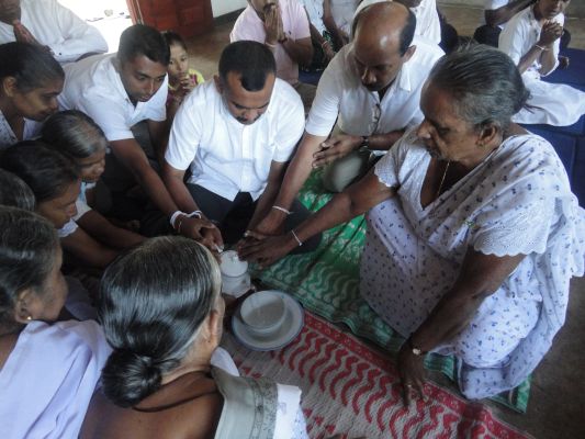 போர் வீரர்களுக்கான ஆசிர்வாத நிகழ்ச்சி.