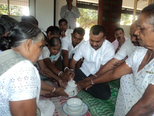 போர் வீரர்களுக்கான ஆசிர்வாத நிகழ்ச்சி.