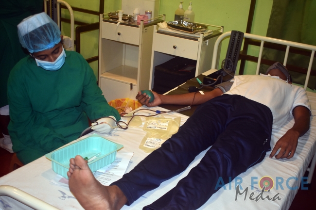 SLAF STATION MORAWEWA CONDUCTS BLOOD DONATION