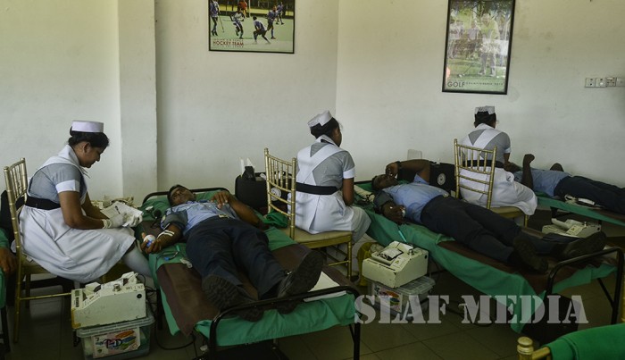 A Blood Donation Campaign to mark Commander's assuming of duties
