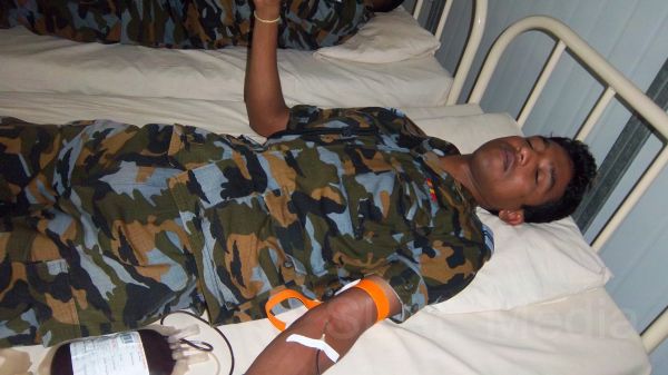A blood donation campaign was organized by Sri Lanka Air Force Station Mullaittivu