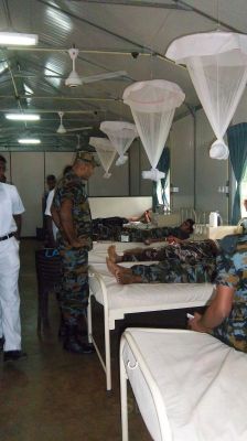 A blood donation campaign was organized by Sri Lanka Air Force Station Mullaittivu