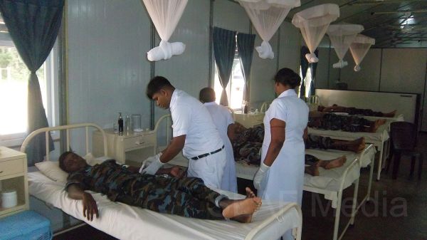 A blood donation campaign was organized by Sri Lanka Air Force Station Mullaittivu