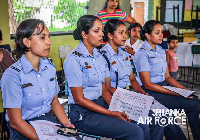 SEVA VANITHA UNIT OF SLAF BASE KATUNAYAKE CONDUCTS A BLOOD DONATION CAMPAIGN