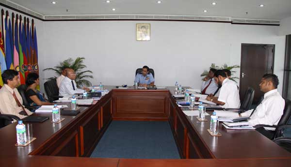 The Commander of the SLAF presided as Chairman of first board meeting of the Civil Aviation Authority The Commander of the SLAF presided as Chairman of first board meeting of the Civil Aviation Authority