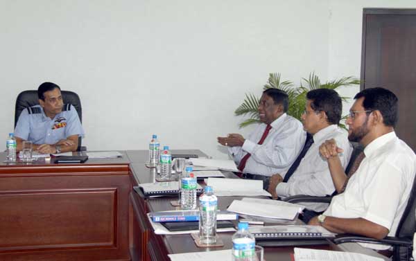 The Commander of the SLAF presided as Chairman of first board meeting of the Civil Aviation Authority The Commander of the SLAF presided as Chairman of first board meeting of the Civil Aviation Authority