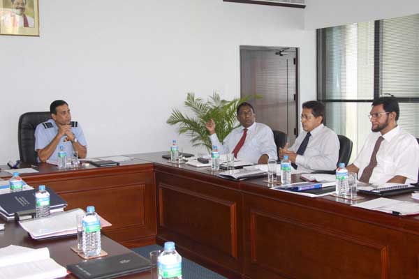 The Commander of the SLAF presided as Chairman of first board meeting of the Civil Aviation Authority The Commander of the SLAF presided as Chairman of first board meeting of the Civil Aviation Authority