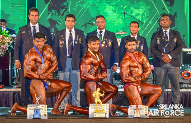 SLAF
BODYBUILDERS SHINE AT THE 75TH MR SRI LANKA BODYBUILDING COMPETITION