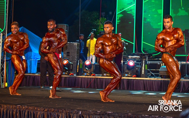 SLAF
BODYBUILDERS SHINE AT THE 75TH MR SRI LANKA BODYBUILDING COMPETITION