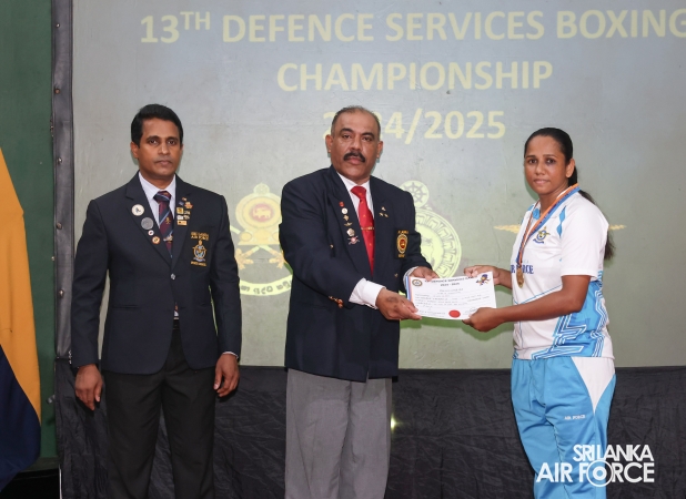 SLAF WOMEN’S BOXING TEAM CROWNED AT THE 13TH DEFENCE SERVICES BOXING CHAMPIONSHIP 2024/2025