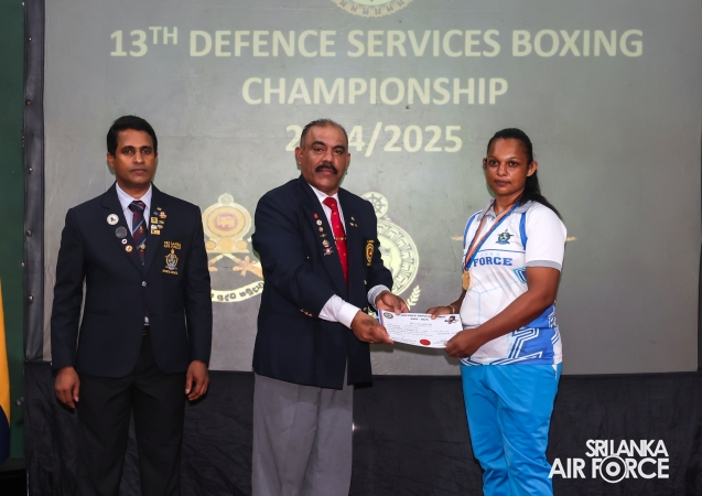 SLAF WOMEN’S BOXING TEAM CROWNED AT THE 13TH DEFENCE SERVICES BOXING CHAMPIONSHIP 2024/2025