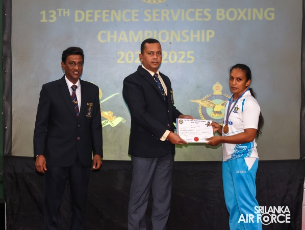 SLAF WOMEN’S BOXING TEAM CROWNED AT THE 13TH DEFENCE SERVICES BOXING CHAMPIONSHIP 2024/2025