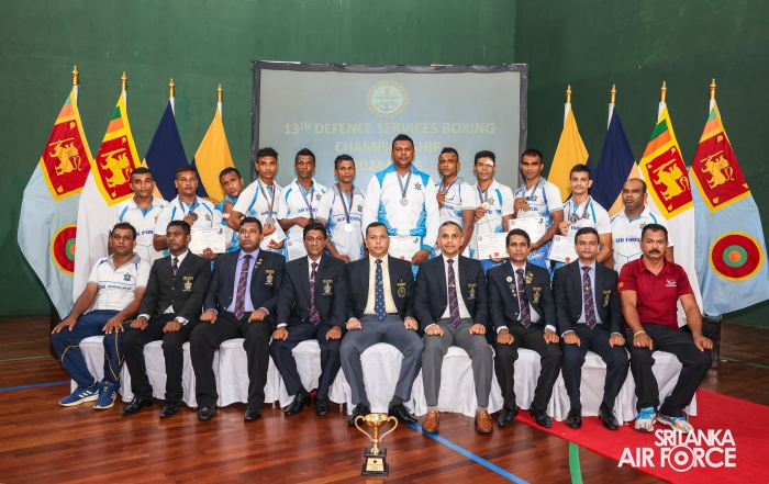 SLAF WOMEN’S BOXING TEAM CROWNED AT THE 13TH DEFENCE SERVICES BOXING CHAMPIONSHIP 2024/2025