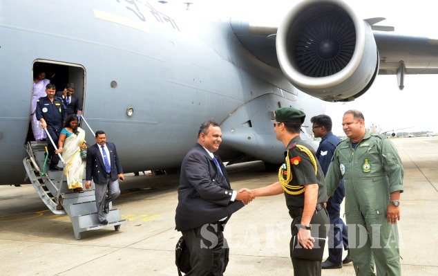 Tri-Service Personnel with Family Members ‘Bodhgaya'