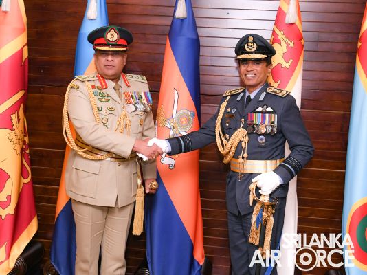 The Commander of the Air Force, Air Marshal Udeni Rajapaksa