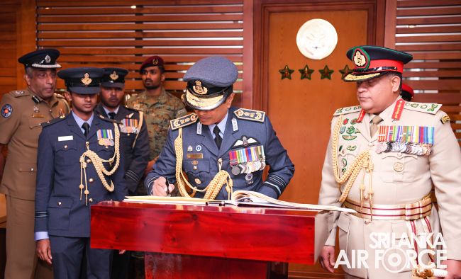 The Commander of the Air Force, Air Marshal Udeni Rajapaksa