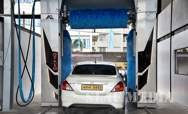 Commander declares open First Fully automated vehicle washing plant of the SLAF
