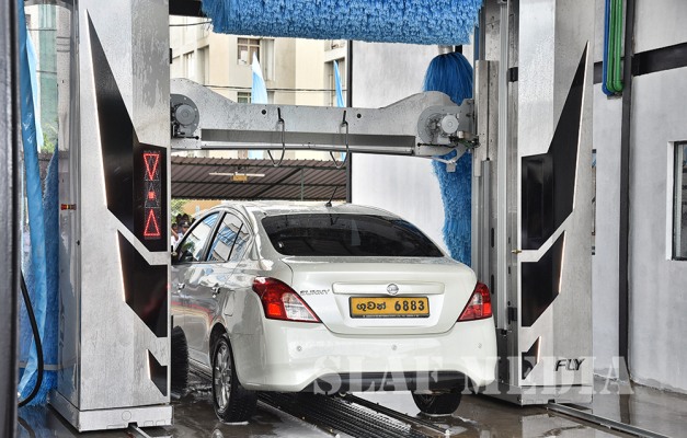 Commander declares open First Fully automated vehicle washing plant of the SLAF