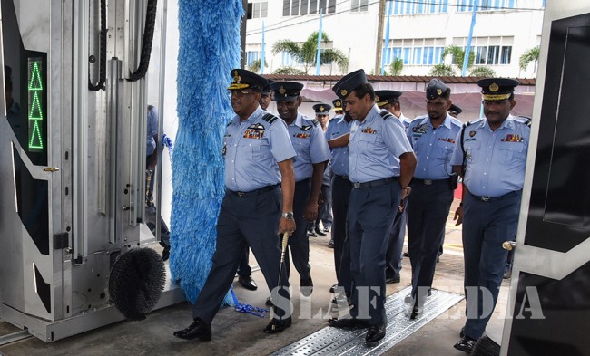 Commander declares open First Fully automated vehicle washing plant of the SLAF