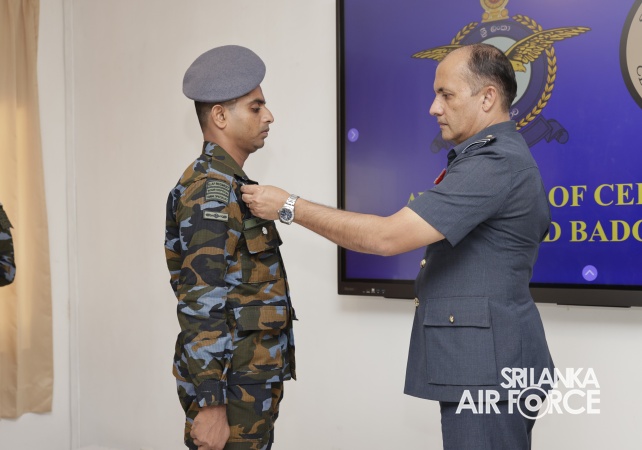 CERTIFICATE AND BADGE AWARDING CEREMONY OF NO. 06 CBRNE ADVANCED COURSE
