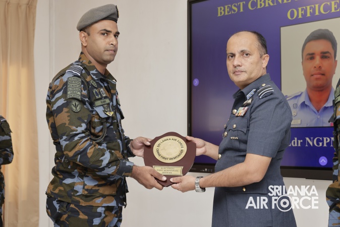 CERTIFICATE AND BADGE AWARDING CEREMONY OF NO. 06 CBRNE ADVANCED COURSE