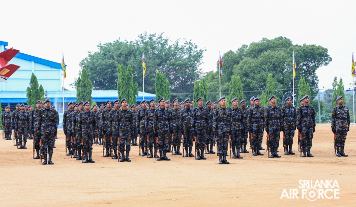 FALL OUT PARADE OF REGULAR, DIRECT ENTRY AND VOLUNTEER AIRMEN AND AIRWOMEN HELD AT SLAF ACADEMY CHINA BAY