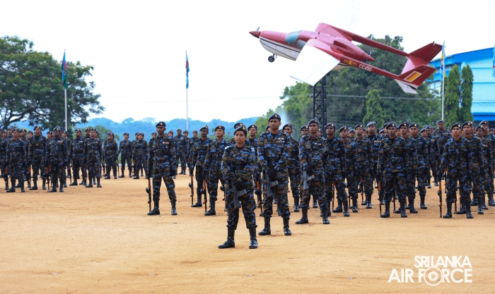 FALL OUT PARADE OF REGULAR, DIRECT ENTRY AND VOLUNTEER AIRMEN AND AIRWOMEN HELD AT SLAF ACADEMY CHINA BAY
